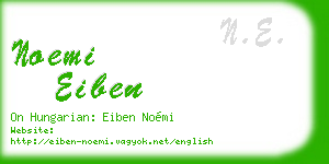 noemi eiben business card